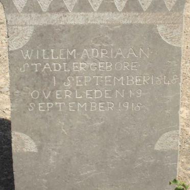 STADLER Willem Adriaan 1848-1918