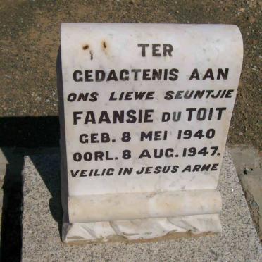 TOIT Faansie, du 1940-1947