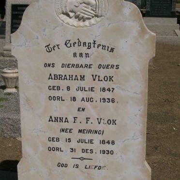 VLOK Abraham 1847-1936 &amp; Anna E.F. MEIRING 1848-1930