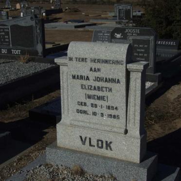 VLOK Maria Johanna Elizabeth 1894-1985
