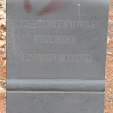 VILLIERS Michael, de 1891-1958