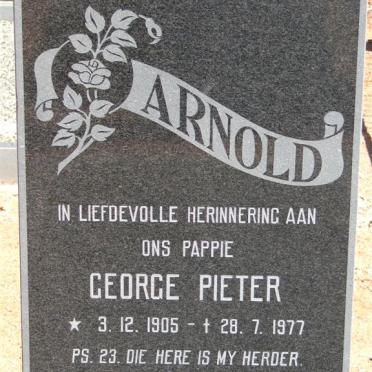 ARNOLD George Pieter 1905-1977