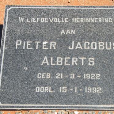 ALBERTS Pieter Jacobus 1922-1992