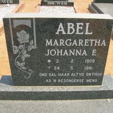 ABEL Margaretha Johanna E. 1909-1991