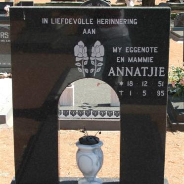 BURGER Annatjie 1951-1995