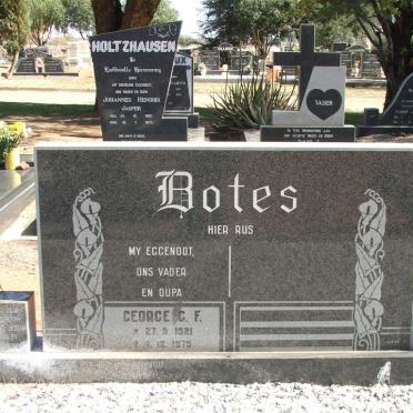 BOTES George G.F. 1921-1975