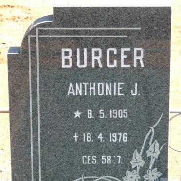 BURGER Anthonie J. 1905-1976