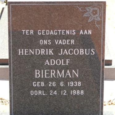 BIERMAN Hendrik Jacobus Adolf 1938-1988