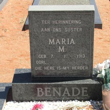 BENADE Maria M. 1913-