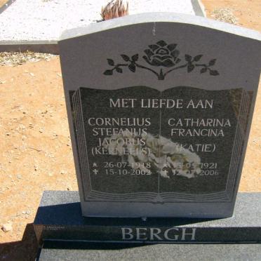 BERGH Cornelius Stefanus Jacobus 1918-2002 &amp; Catharina Francina 1921-2006