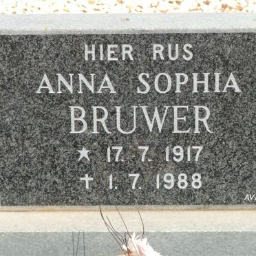 BRUWER Anna Sophia 1917-1988