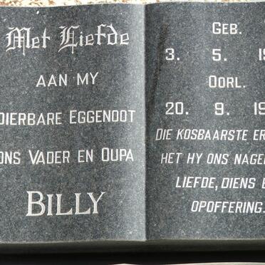 BAARD Billy 1910-1978