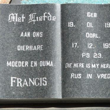 BAARD Billy 1910-1978 &amp; Francis 1910-1992