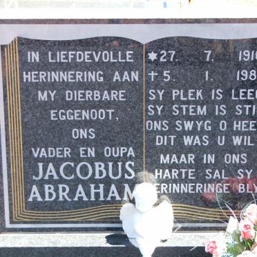 BARNARD Jacobus Abraham 1916-1988 &amp; Anna Susanna Carolina 1928-2007