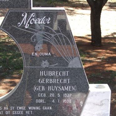 BARNARD Petrus Johannes Andrias 1927-1990 &amp; Huibrecht Gerbrecht HUYSAMEN 1932-1998