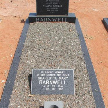 BARNWELL William Ernest 1912-1984 &amp; Charlotte Mary 1914-1992