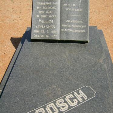 BOSCH Willem Johannes 1891-1973