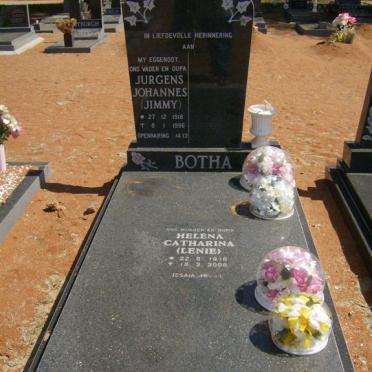 BOTHA Jurgens Johannes 1918-1996 &amp; Helena Catharina 1916-2008