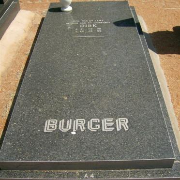 BURGER Dirk 1935-1995