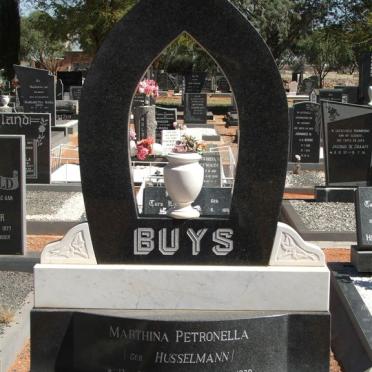 BUYS Marthina Petronella nee HUSSELMANN 1946-1978