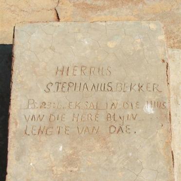 BEKKER Stephanus