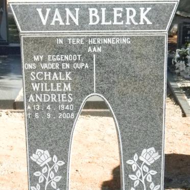 BLERK Schalk Willem Andries, van 1940-2008