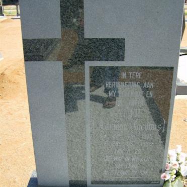 BOOYSEN Adriaan Jacobus 1935-1995