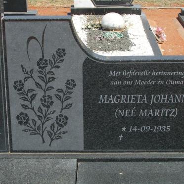 BECKER Magrieta Johanna nee MARITZ 1935-