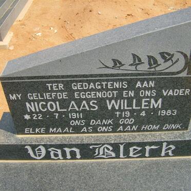 BLERK Nicolaas Willem, van 1911-1983