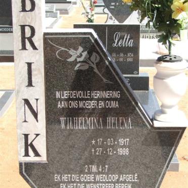 BRINK Wilhelmina Helena 1917-1998