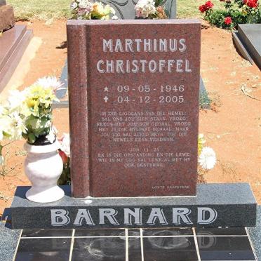 BARNARD Marthinus Christoffel 1946-2005