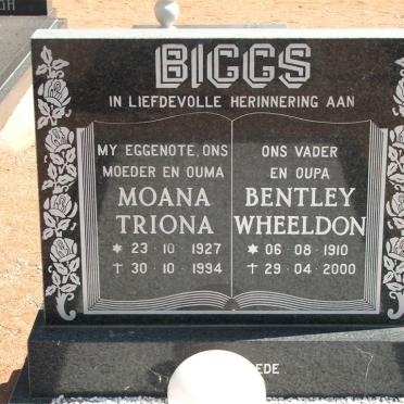 BIGGS Bentley Wheeldon 1910-2000 &amp; Mona Triona 1927-1994