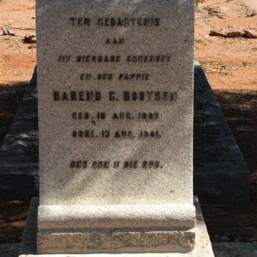 BOOYSEN Barend C. 1887-1941