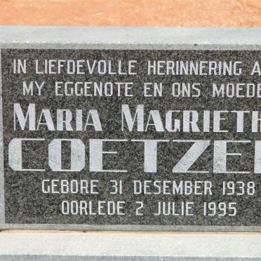 COETZEE Maria Magrietha 1938-1995