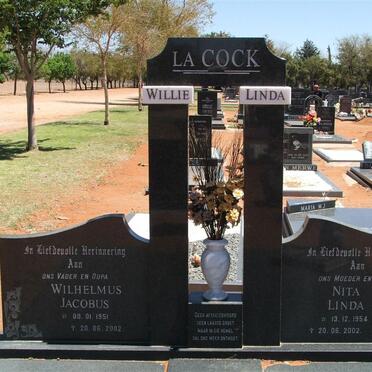 COCK Wilhelmus Jacobus, la 1951-2002 &amp; Nita Linda 1954-2002