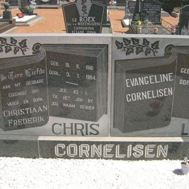 CORNELISEN Christiaan Frederik 1916-1984 &amp; Evangeline 1930-1999