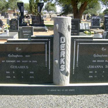 DERKS Gerhardus 1886-1976 &amp; Johanna Sophia 1894-1989