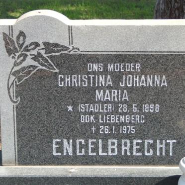 ENGELBRECHT Christina Johanna Maria, formerly LIEBENBERG nee STADLER 1898-1975