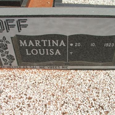 ELOFF Thomas Andries 1922-1989 &amp; Martina Louisa 1923-
