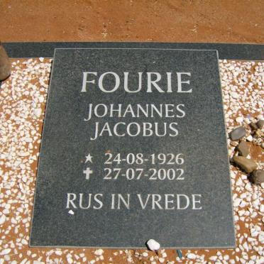 FOURIE Johannes Jacobus 1926-2002