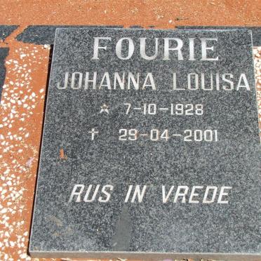 FOURIE Johanna Louisa 1928-2001