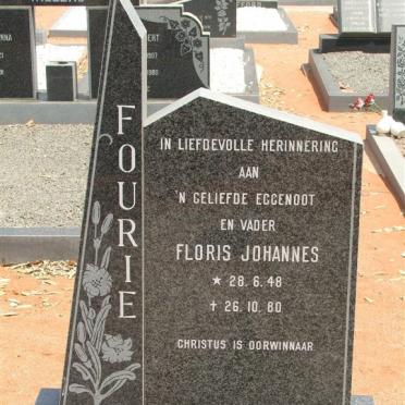 FOURIE Floris Johannes 1948-1980