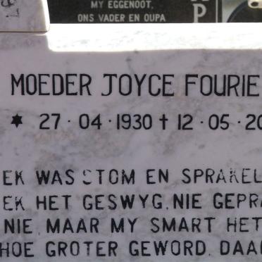 FOURIE Japie 1922-2006 &amp; Joyce 1930-2000 :: DE KLERK Susan nee FOURIE 1949-1997