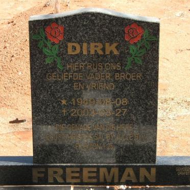 FREEMAN Dirk 1949-2003