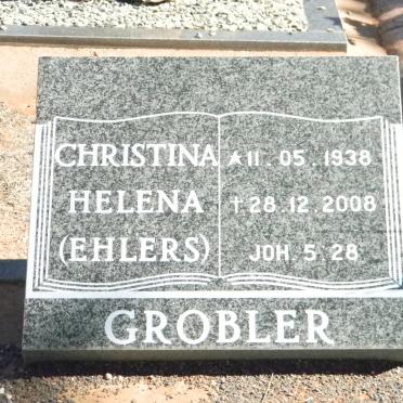 GROBLER Christina Helena nee EHLERS 1938-2008