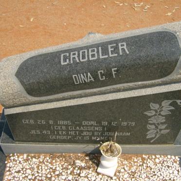 GROBLER Dina C.F. nee CLAASSENS 1885-1979