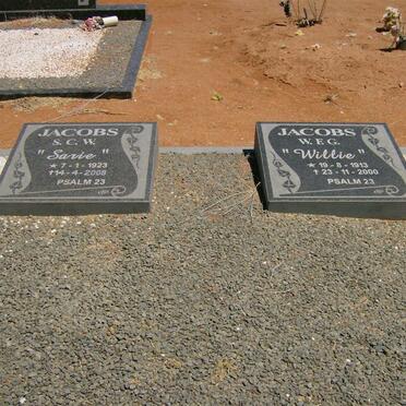 JACOBS W.E.G. 1913-2000 &amp; S.C.W. 1923-2008