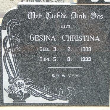 JOUBERT Gesina Christina 1903-1993