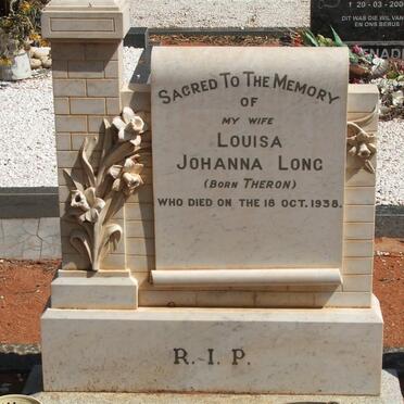 LONG Louisa Johanna nee THERON -1938