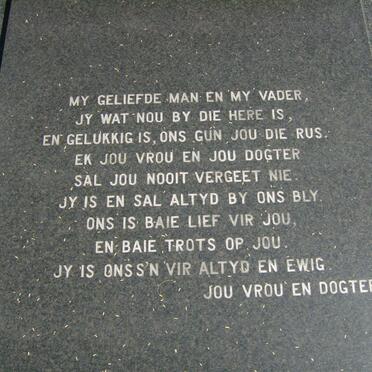 Van jou vrou en dogter